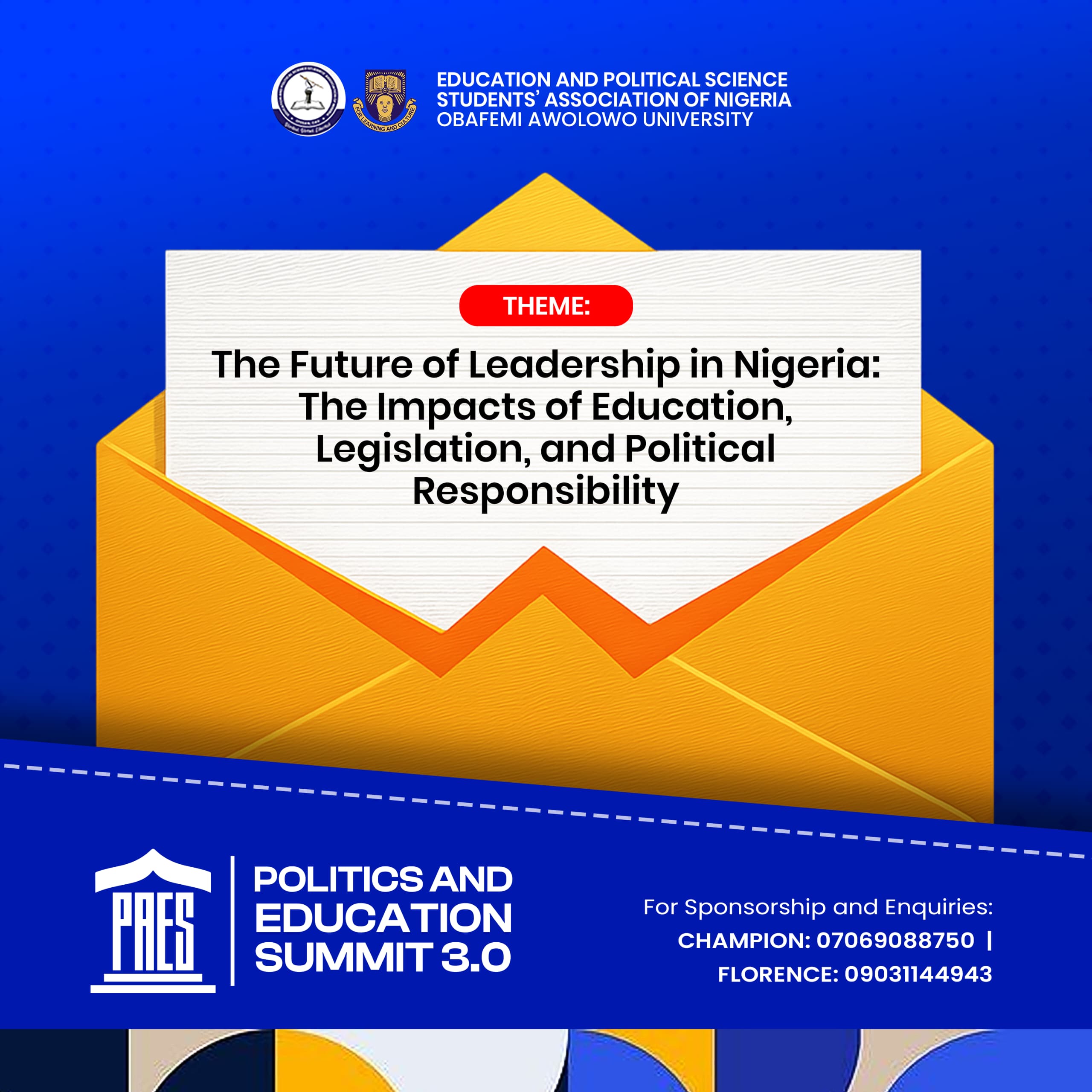 Politics and Education Summit Theme